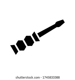 Icono de la herramienta de tornillo o logotipo símbolo de signo aislado ilustración vectorial de alta calidad estilo negro iconos vectoriales de alta calidad
