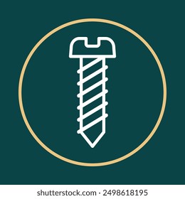 Screw trendy icon impressive abstract vector illustration colorful artwork design