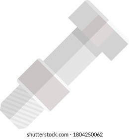 icono de color plano de vector de tornillo 