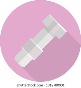 screw vector flat color icon 