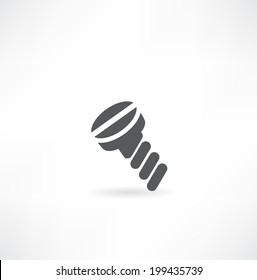 Screw vector icon