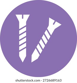 Ilustración de diseño de icono de Vector de tornillo