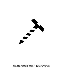 screw vector icon. screw sign on white background. screw icon for web and app