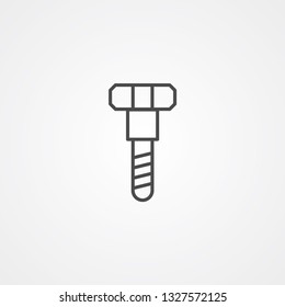 Screw vector icon sign symbol