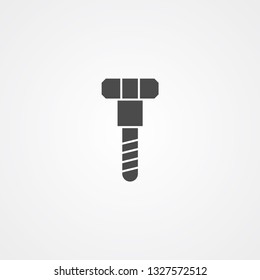 Screw vector icon sign symbol