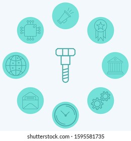 Screw vector icon sign symbol