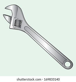 screw wrench vector