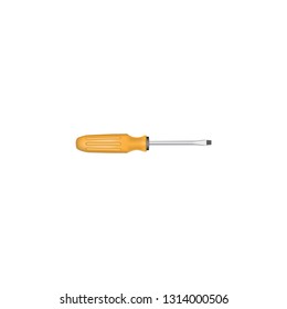screwdriver 3d icon on white background