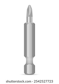 Schraubendreherbit auf weißem Hintergrund. Vektorgrafik.