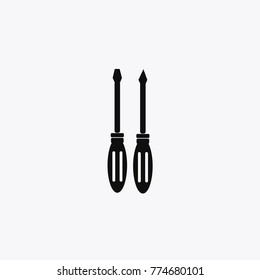 screwdriver black vector