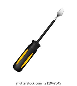 Screwdriver in black and yellow design 