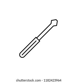 screwdriver concept line icon. Simple element illustration. screwdriver concept outline symbol design from construction tool set. Can be used for web and mobile UI/UX