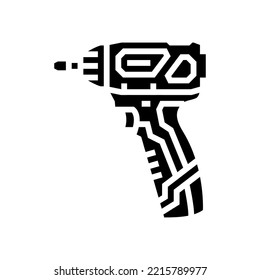 screwdriver construction glyph icon vector. screwdriver construction sign. isolated symbol illustration