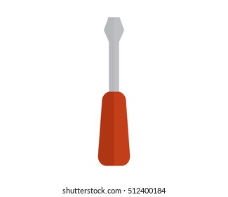 screwdriver construction repair fix engineering tool equipment image vector icon logo