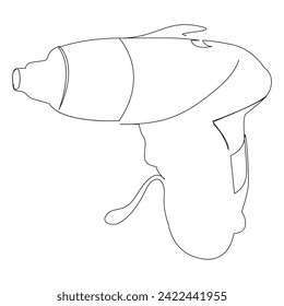 Siebtreiber-Umriss-Vektorgrafik-Zeichnung und Illustration