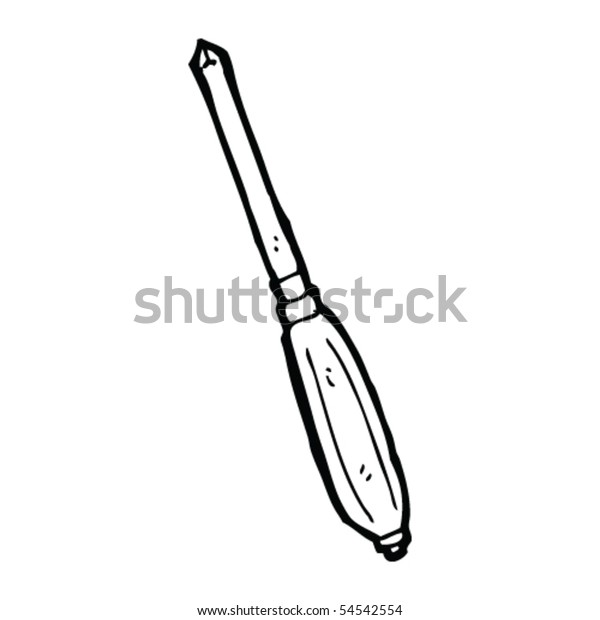 Screwdriver Drawing Stock Vector Royalty Free 54542554