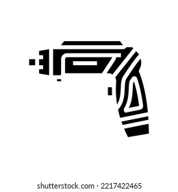 vector de icono de glifo de equipo de destornillador. señal del equipo del destornillador. ilustración de símbolo aislado