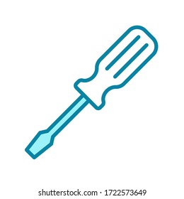 screwdriver - equipment icon vector