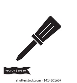 screwdriver flat icon illustration symbol sign, vector, eps 10