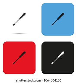 Screwdriver flat vector icon.