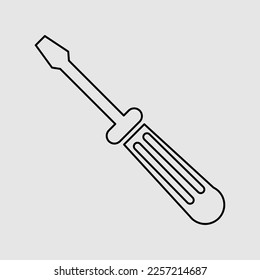 Screwdriver flat vector icon. trendy style illustration on white background 