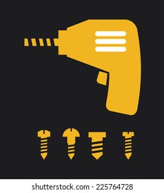 screwdriver graphic design , vector illustration