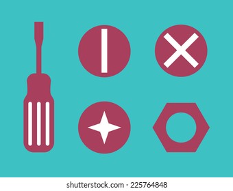 screwdriver graphic design , vector illustration
