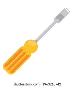 icono aislado de la herramienta de control de destornillador