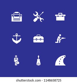screwdriver icon. 9 screwdriver vectors with screwdriver, drill, tool box and work tools icons for web and mobile app
