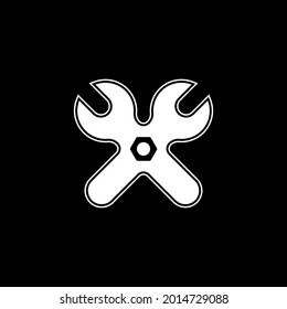 screwdriver icon black and white