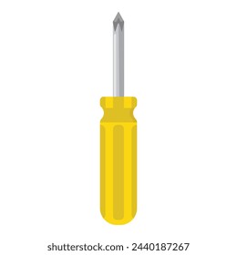 Screwdriver icon cartoon vector. Fix element equipment. Head cross driver