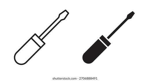 Colección de iconos de destornillador. iconos simples modernos para el Web