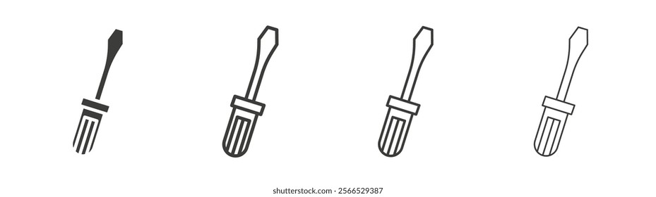 Screwdriver icon collection for website design, app, UI design.