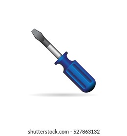 Screwdriver icon in color. Electronic repair maintenance