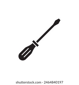 screwdriver icon design, isolated on white background, vector illustration