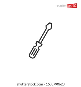 Screwdriver Icon Design Vector Illustration