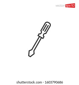 Screwdriver Icon Design Vector Illustration