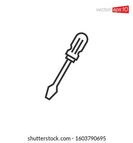 Screwdriver Icon Design Vector Illustration