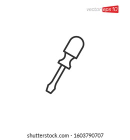 Screwdriver Icon Design Vector Illustration