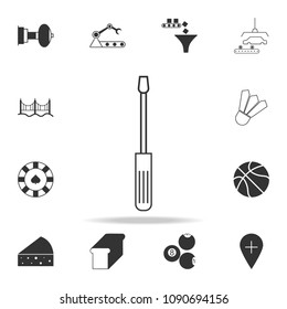 screwdriver icon. Detailed set of web icons and signs. Premium graphic design. One of the collection icons for websites, web design, mobile app on white background