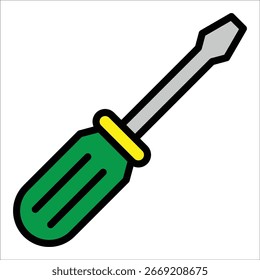Screwdriver Icon Element For Design