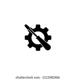 screwdriver Icon. Engineering Related Vector Icons. Contains such Icons as Screwdriver, Manufacturing, Engineer, Production, Settings, and more. Vector Illustration