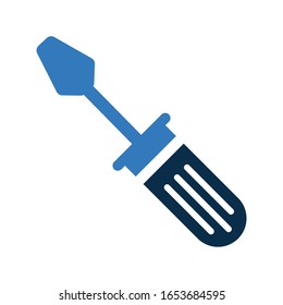 Screwdriver icon, Fix, repair vector
