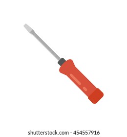 Screwdriver icon. Flat style. Vector design