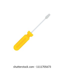 Screwdriver icon. Flat vector illustration.