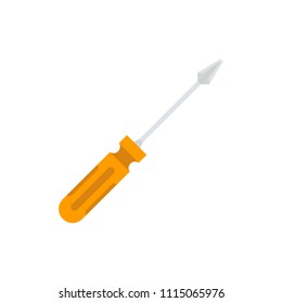 Screwdriver icon. Flat vector illustration.