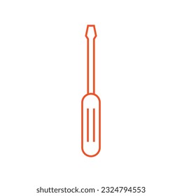 Screwdriver icon flat vector illustration.