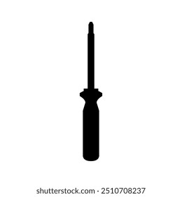 Ícone de chave de fenda ilustrado no plano de fundo