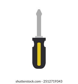 Screwdriver icon illustrated on background