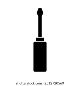 Screwdriver icon illustrated on background